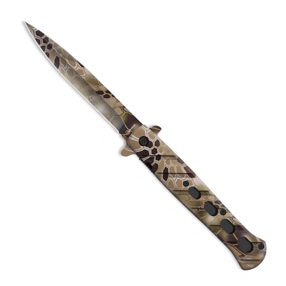 Couteau Pliant Automatique Albainox 18601-A Lame 10.5 Cm Décor Peau De Serpent 3 Couteau Pliant Automatique Albainox 18601-A Lame 10.5 Cm Décor Peau De Serpent