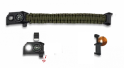 Bracelet De Survie Paracorde Vert 33905-VE