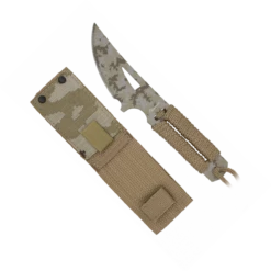 Couteau Albainox Camo Coyote 32415 Lame Trailing Point 9 Cm