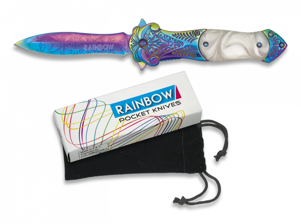 Couteau Pliant Automatique RAINBLUE 18388-A Lame 9 Cm 3 Couteau Pliant Automatique RAINBLUE 18388-A Lame 9 Cm