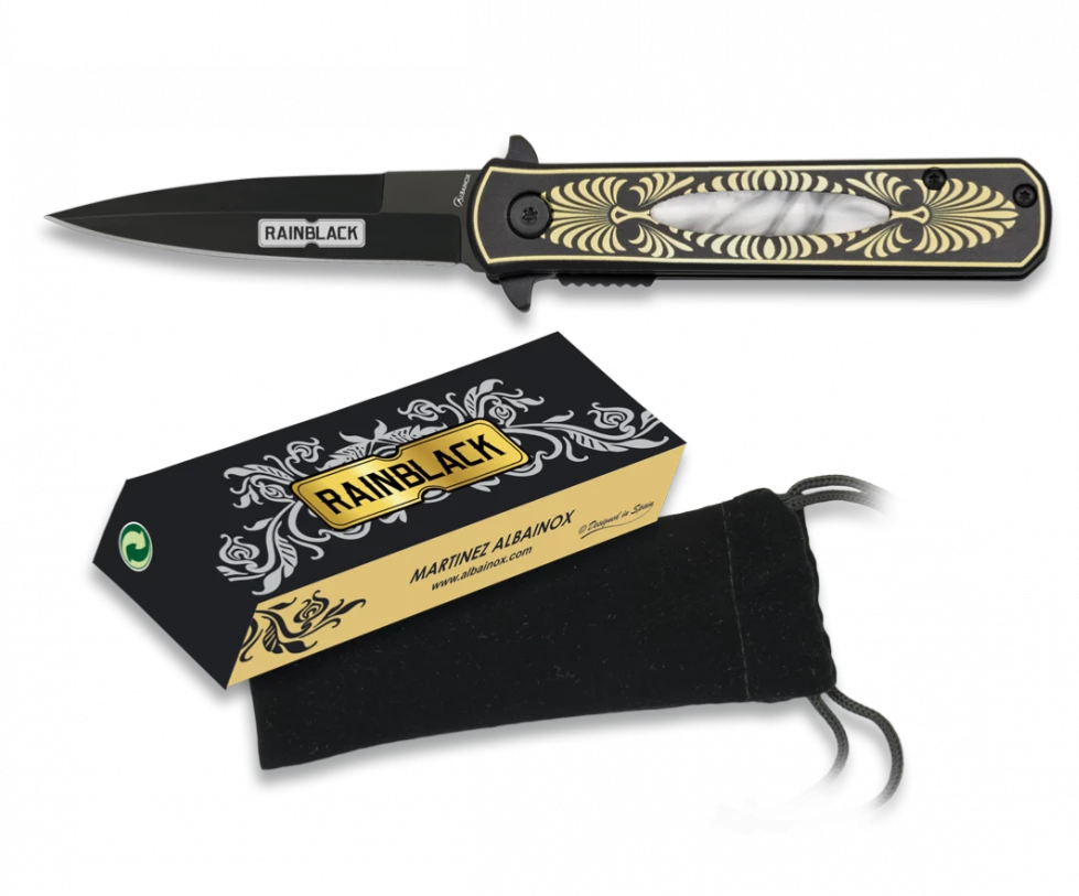 Couteau Pliant Automatique RAINBLACK 18502-A Lame 7.6 Cm 3 Couteau Pliant Automatique RAINBLACK 18502-A Lame 7.6 Cm