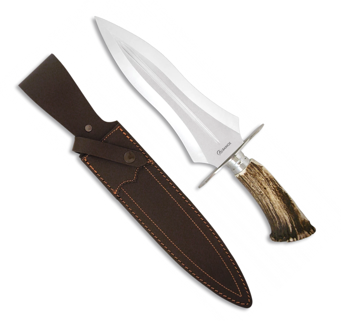Dague De Chasse ALBAINOX 31674 REMATADOR Manche Corne De Cerf 3 Dague De Chasse ALBAINOX 31674 REMATADOR Manche Corne De Cerf
