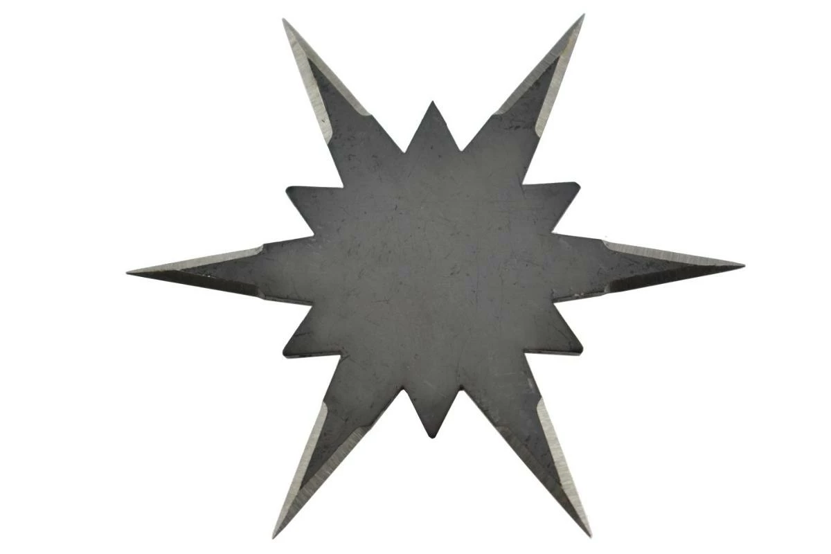 Shuriken 6 Branches NS142 Acier 420 3 Shuriken 6 Branches NS142 Acier 420