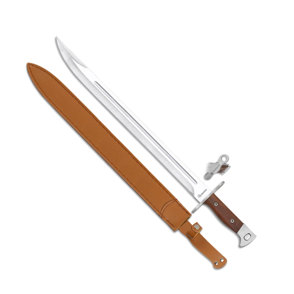 Couteau à Baïonnette ALBAINOX 32502 Lame 39.5 Cm Manche Bois 3 Couteau à Baïonnette ALBAINOX 32502 Lame 39.5 Cm Manche Bois