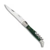Couteau Pliant LAGUIOLE 10660 Mikarta Vert Lame 9.5 Cm Avec Tire-bouchon -France Des Couteaux Soldes 2024 couteau laguiole tire bouchon 10660 zx1200