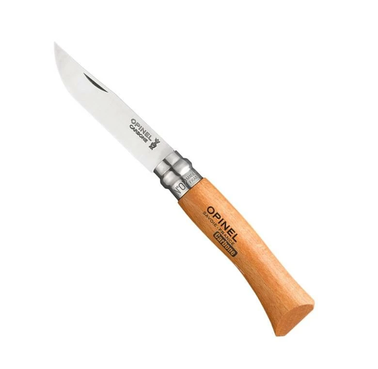 Couteau OPINEL N°08 - Lame Carbone 8.3 Cm Manche Hêtre 3 Couteau OPINEL N°08 - Lame Carbone 8.3 Cm Manche Hêtre