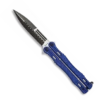 Couteau Papillon ALBAINOX 02101 Night Fighter Lame Inox 10.4 Cm -France Des Couteaux Soldes 2024 couteau papillon lame pointe epee manche bleu 02101 zoom