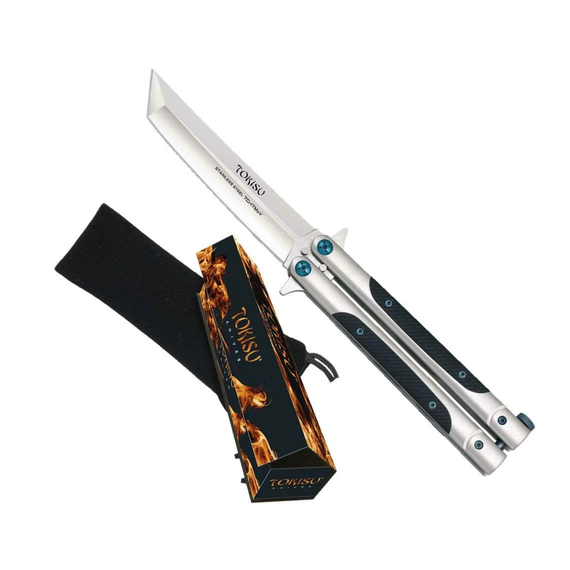 Couteau Papillon TOKISU 02198 Lame Tanto 3 Couteau Papillon TOKISU 02198 Lame Tanto